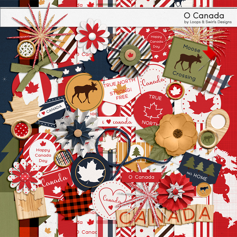 O Canada Kit by Loops and Swirls Designs