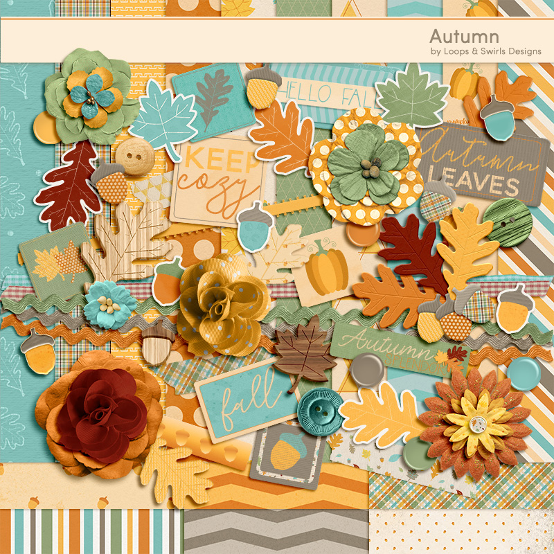 Autumn kit by Loops and Swirls Designs