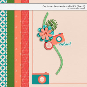 Newsletter Subscriber freebie, Captured Moments - Mini Kit (Part 1) by Loops and Swirls Designs